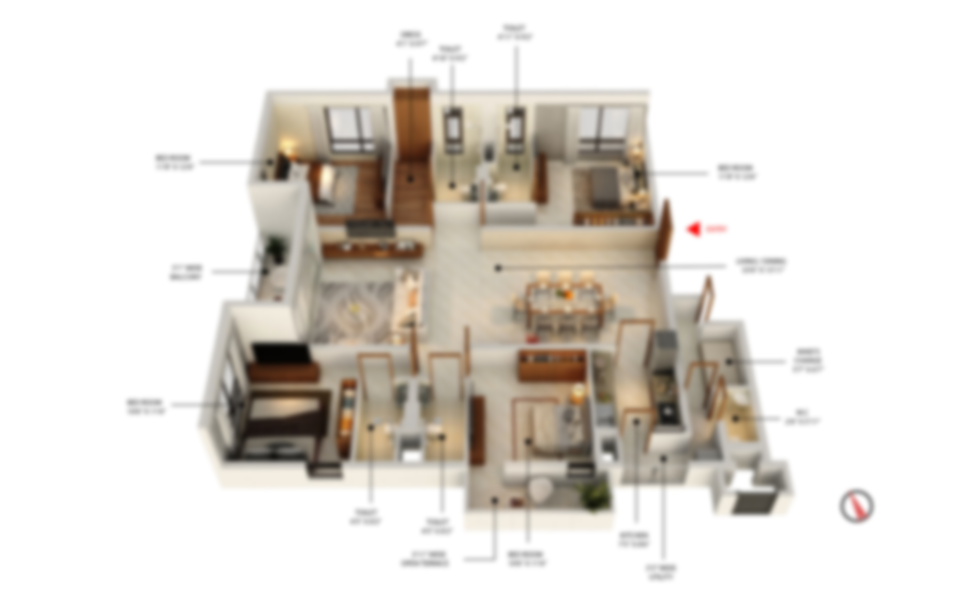 4 BHK Flat A